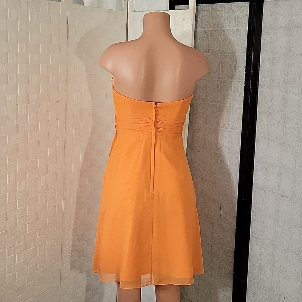 BRAND NEW JORDAN FASHION CHIFFON STRAPLESS SHORT COCKTAIL DRESS - Picture 7 of 15